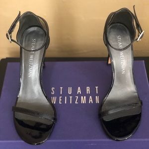 Stuart Weitzman black strappy heels size 5.5